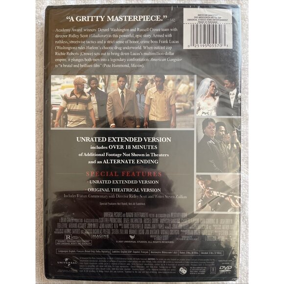 American Gangster (DVD) - Unrated, Extended Edition - Picture 2 of 2